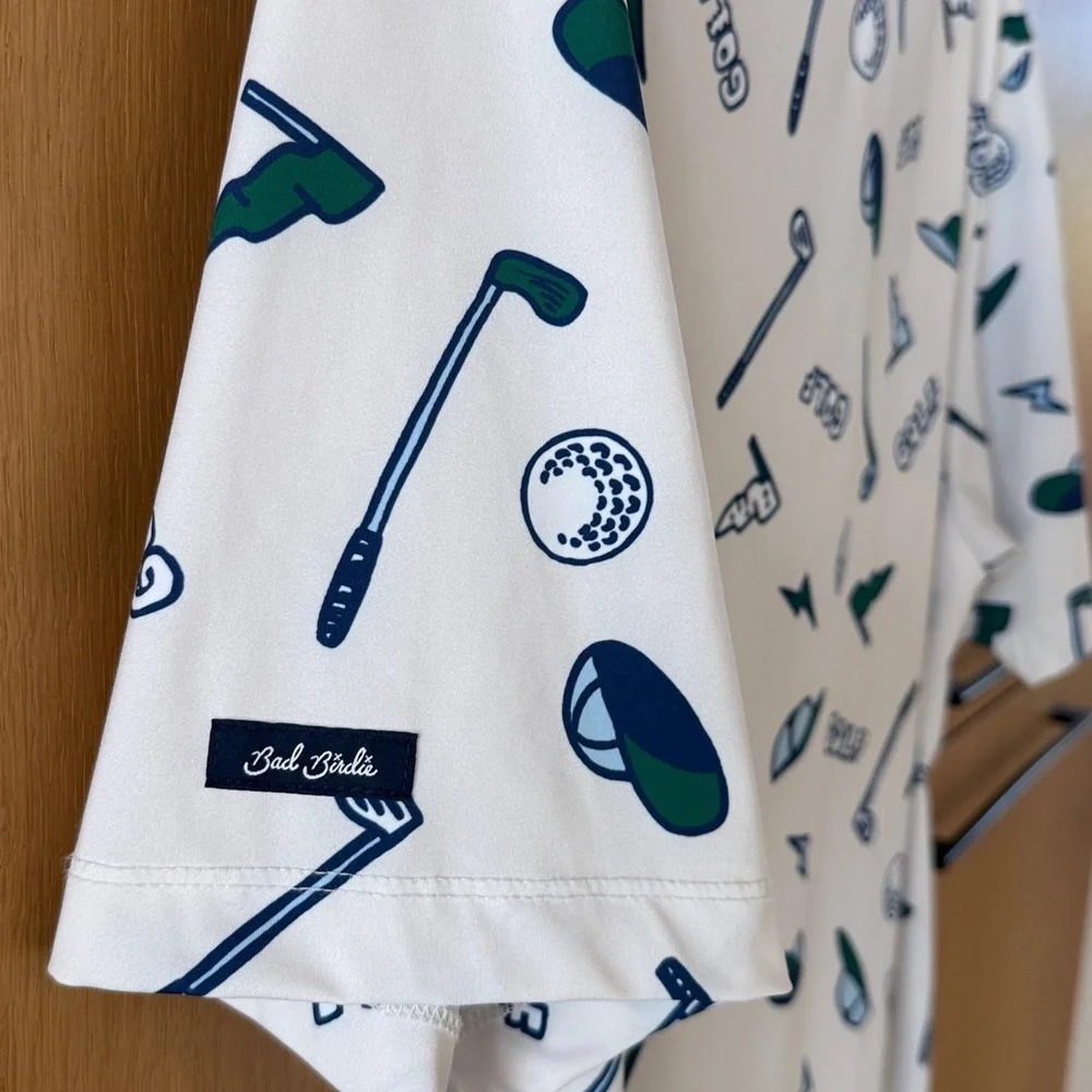 BAD BIRDIE YARD SALE Golf POLO Short Sleeve Shirt Men’s Size X-Large